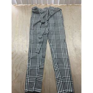 $238 New Adriano Goldschmied Gerren Paperbag High Rise Pant in Pixel Plaid Sz XS